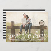 Schattige handgeschreven script De datumbekendmaki Kaart (Voorkant / Achterkant)