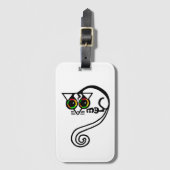 Schattige handgetekend - POSSUM - Marsupial - Groe Bagagelabel (Voorkant (verticaal))