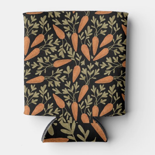 Schattige handgetekend wortelpatroon blikjeskoeler (Voorkant)