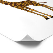 Schattige handgetekende giraffe-kinderkamerkunst poster (Hoek)