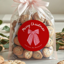 Schattige handgetekende speelse strik Kerstmis