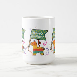 Schattige Handgetekende Verjaardag Koffiemok