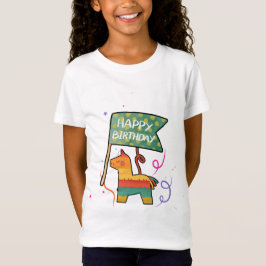 Schattige Handgetekende Verjaardag T-shirt