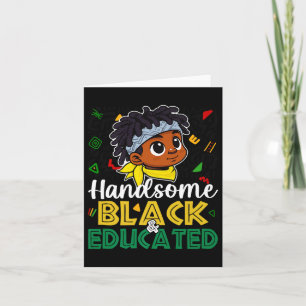 Schattige Handsome Black & Opgeleide Zwarte Ge Kaart