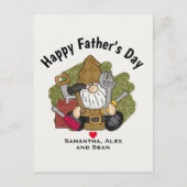 Schattige Handyman & Carpenter Garden Gnome Briefkaart (Voorkant)