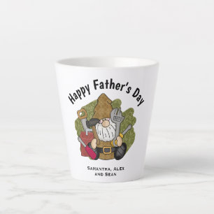 Schattige Handyman & Carpenter Garden Gnome Latte Mok