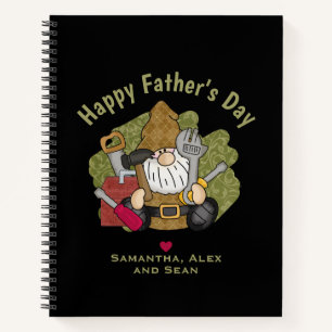 Schattige Handyman & Carpenter Garden Gnome Notitieboek
