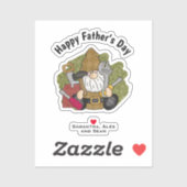 Schattige Handyman & Carpenter Garden Gnome Sticker (Vel)