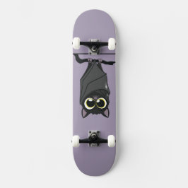Schattige hangende vleermuis persoonlijk skateboard