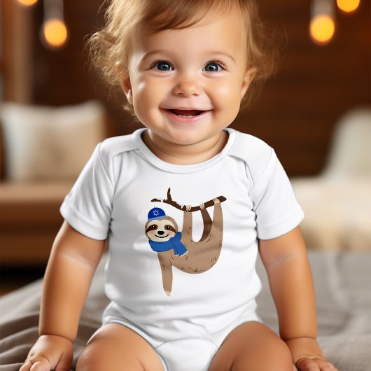 Schattige Hanukkah Sloth Romper