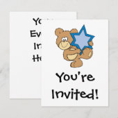 schattige hanukkah teddy beer houdster van david kaart (Voorkant / Achterkant)