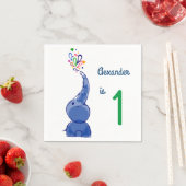Schattige Happy baby Elephants ontwerp Servetten (Insitu)