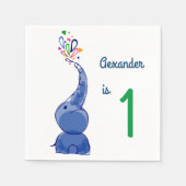 Schattige Happy baby Elephants ontwerp Servetten (Voorkant)