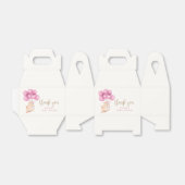 Schattige Happy Beer Roze Balloon Baby shower Bedankdoosjes (Uitgevouwen)