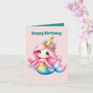 Schattige Happy Birthday bericht toevoegen Kaart