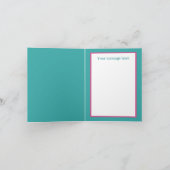 Schattige Happy Birthday bericht toevoegen zeemeer Kaart (Binnen)