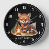 Schattige Happy Camper Fox Tekst toevoegen (Voorkant)