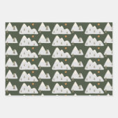 Schattige Happy Camper Outdoor Adventure Inpakpapier Vel (Voorkant 3)