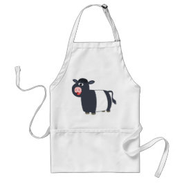 Schattige Happy Cartoon Belted Galloway Koe Schort