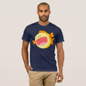 Schattige Happy Cartoon Fish T-shirt (Voorkant volledig)
