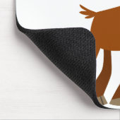 Schattige Happy Cartoon Moose Mousepad Muismat (Hoek)