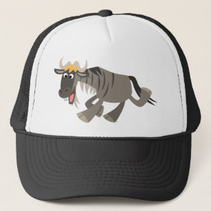 Schattige Happy Cartoon Wildebeest Pet