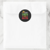 Schattige Happy Cinco De Mayo Ronde Sticker (Tas)