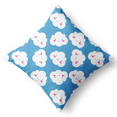 Schattige Happy Clouds Rainy Day Parade Collectie Kussen