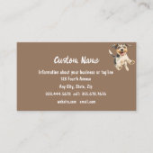 Schattige Happy Dog Animal Pet Visitekaartje (Voorkant)