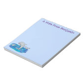 Schattige happy dolphins cartoon illustratie notitieblok (Linkerzijde)