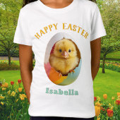 Schattige Happy Easter Chick Kleurrijk Ei Geperson T-shirt