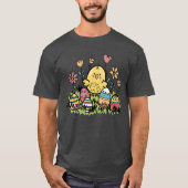 Schattige 'Happy Easter' T-shirt (Voorkant)