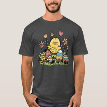 Schattige 'Happy Easter' T-shirt