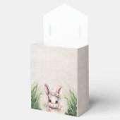 Schattige Happy Easter Waterverf Bunny Bedankdoosjes (Geopend)