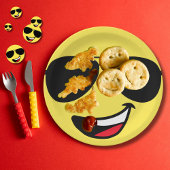 Schattige Happy Face & Aviator bril, Leuk Papieren Bordje