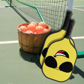 Schattige Happy Face & Aviator bril, Leuk Pickleball Paddle