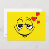 Schattige Happy Face Love Emoji Briefkaart (Voorkant / Achterkant)