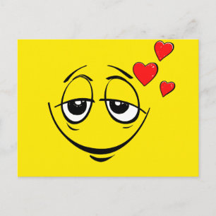 Schattige Happy Face Love Emoji Briefkaart