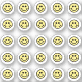 Schattige happy face pack mini set vel Die Cut Sticker (Voorkant)