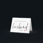 Schattige Happy First Birthday als mijn man Kaart<br><div class="desc">Deze leuke Happy First Birthday als My Husband Kaart,  is een leuke manier om je nieuwe Hubby's verjaardag te vieren!</div>