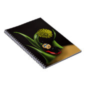 Schattige Happy Ladybug Notitieboek (Rechterzijde)