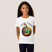 Schattige Happy Little Pumpkin Vibes T-shirt (Voorkant volledig)