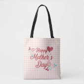 Schattige Happy Moederdag | CANVAS TAS (Voorkant)