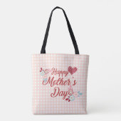 Schattige Happy Moederdag | CANVAS TAS (Achterkant)