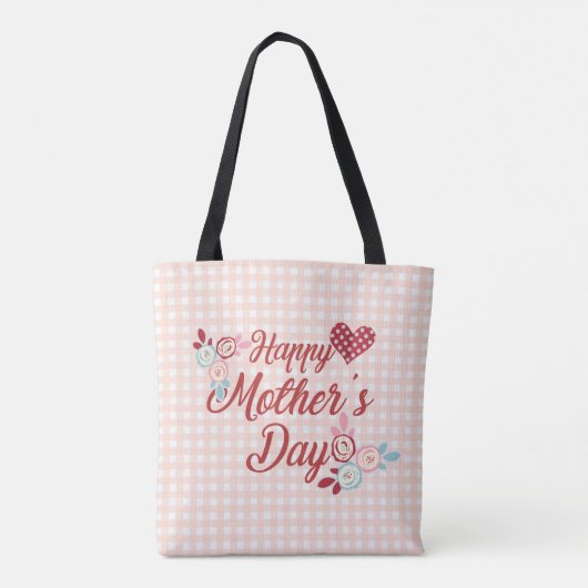 Schattige Happy Moederdag | CANVAS TAS (Achterkant)