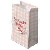 Schattige Happy Moederdag | Gift Bag Klein Cadeauzakje (Achterkant Gekanteld)