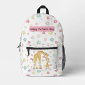 Schattige Happy Moederdag Gift Bedrukte Rugzak (Voorkant)