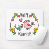 Schattige Happy Moederdag | Mousepad Muismat (Met muis)