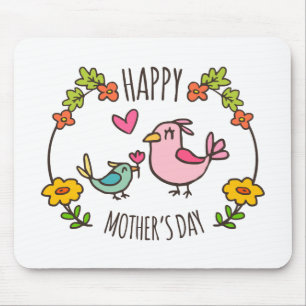 Schattige Happy Moederdag   Mousepad Muismat