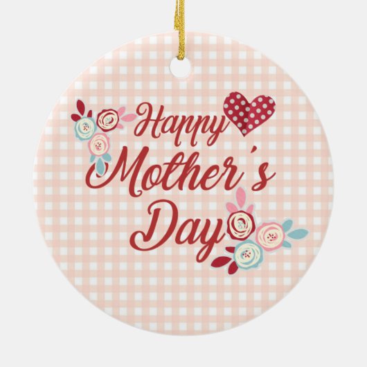 Schattige Happy Moederdag | ORNAMENT (Achterkant)